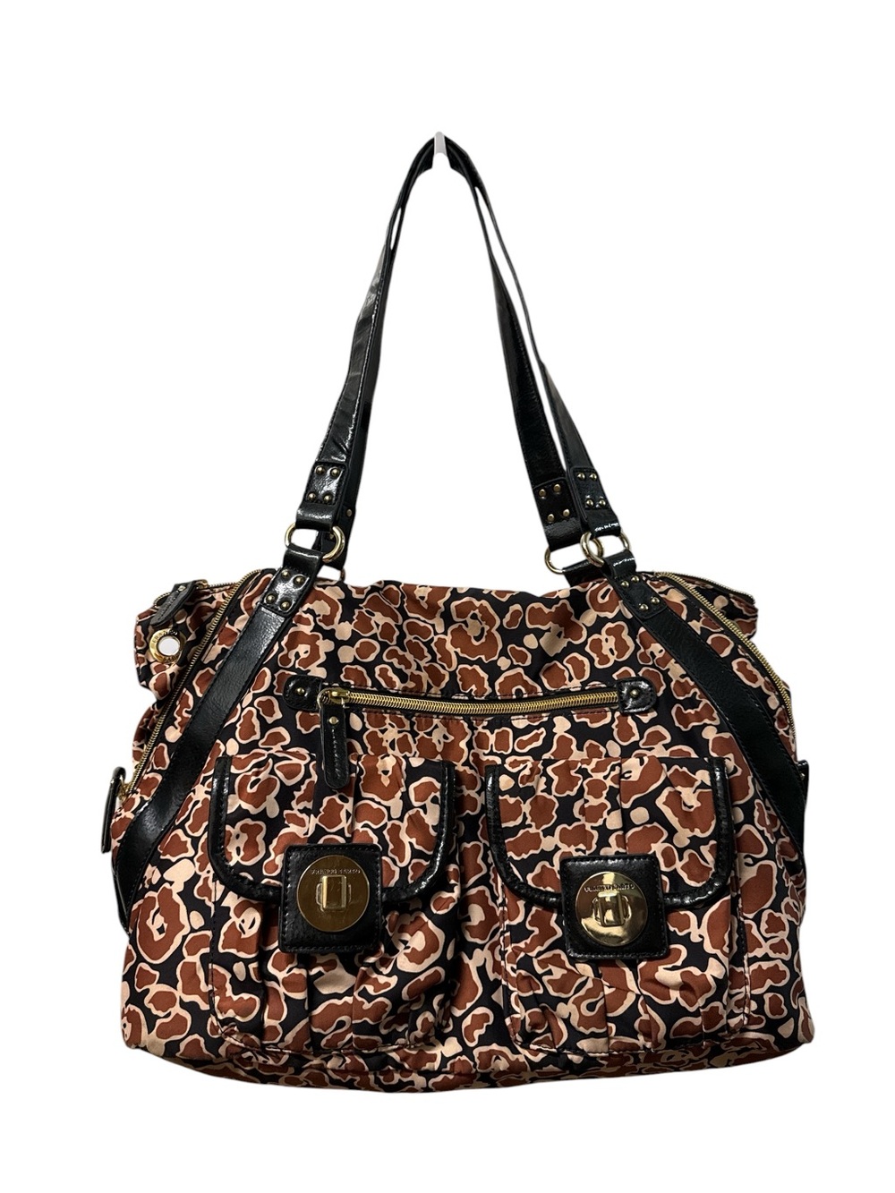 Franco Sarto Brown Leopard-Print Shoulder Bag